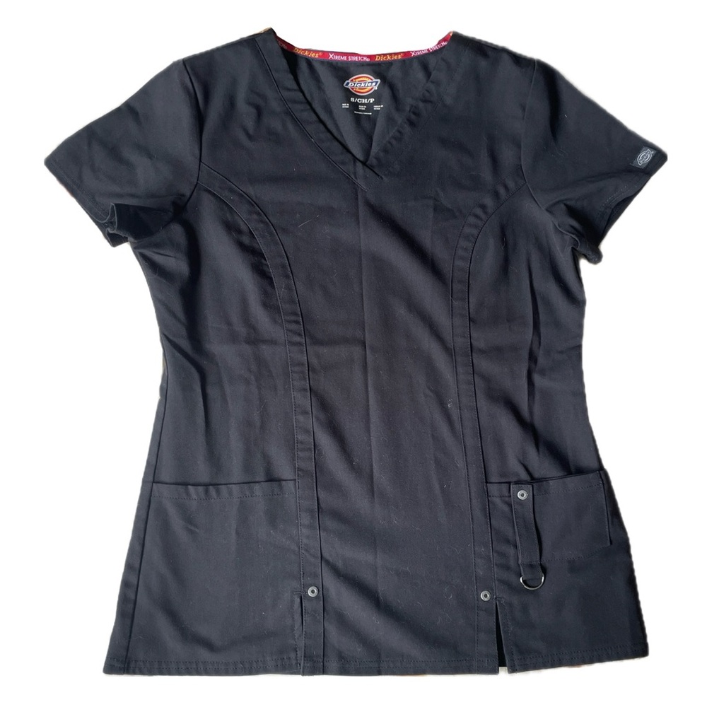Dickies Women’s Scrub Top - black - size S